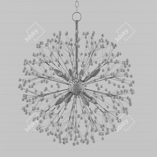 Dunkirk 8-Light Chandelier: Elegant Illumination with Timeless Charm 3D model image 3