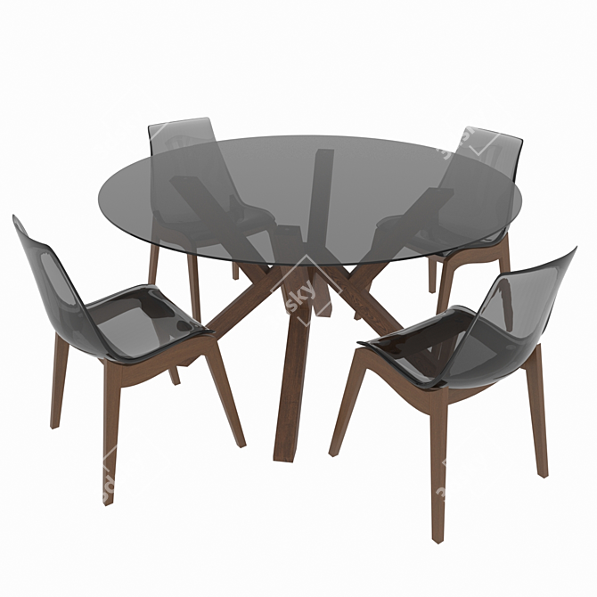 Classic Italian Design Table Set: Calligaris Mikado 3D model image 1