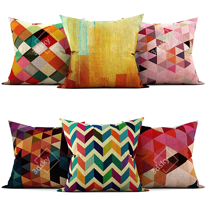 Elegant Home Accent: Decorative Pillows 3D model image 1