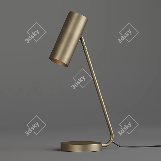 Title: Vintage Schoolhouse Lamp 3D model image 1