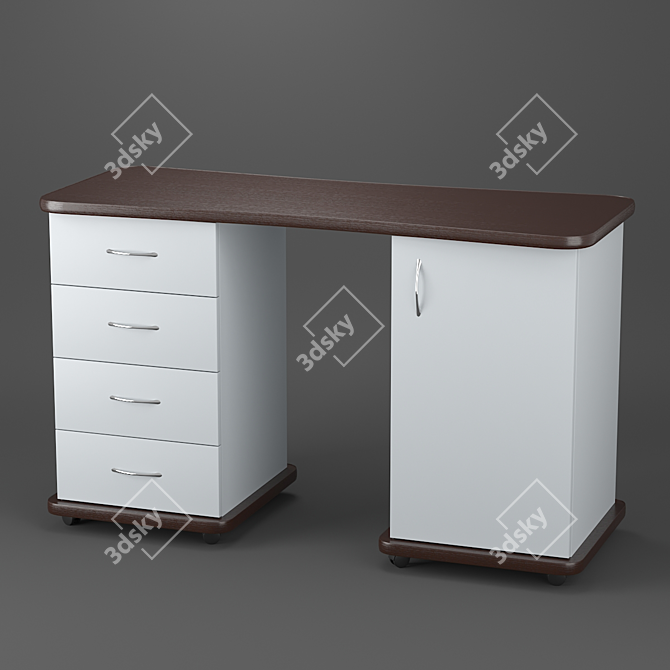 Elegant Esti-2 Manicure Table 3D model image 1