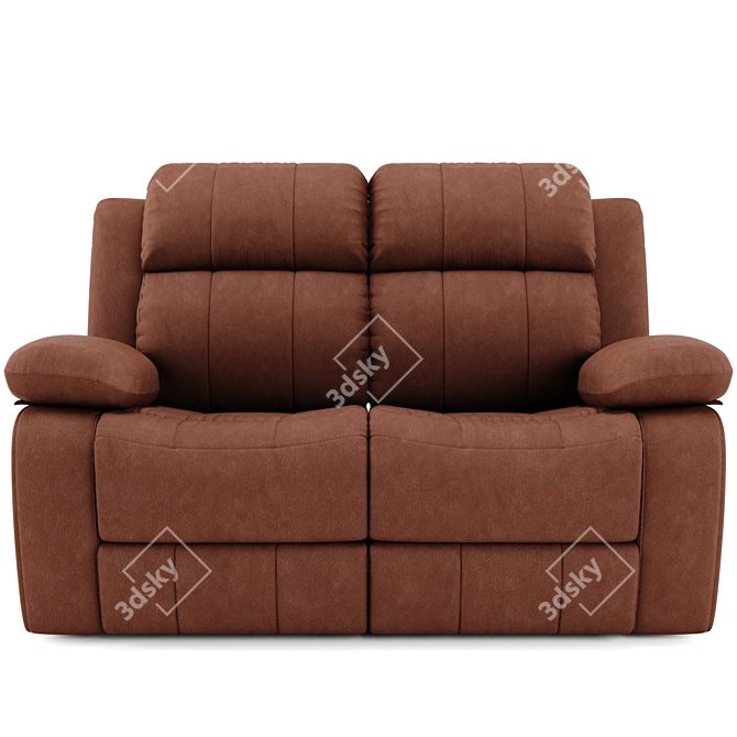 Plush Comfort Recliner 3D model image 1