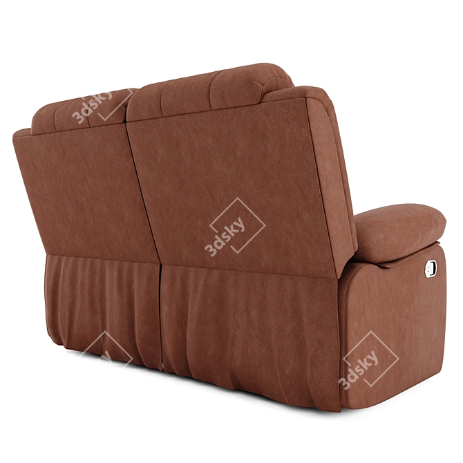 Plush Comfort Recliner 3D model image 2