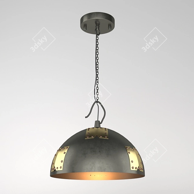 Favourite Kochtopf 1511-1P: Stylish German Loft Pendant Light 3D model image 1