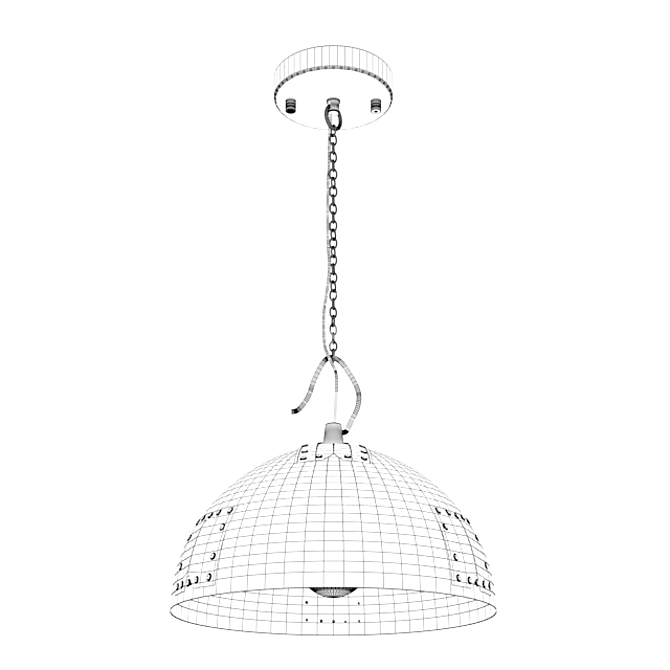 Favourite Kochtopf 1511-1P: Stylish German Loft Pendant Light 3D model image 2