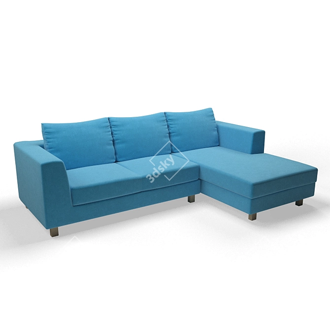 Modern Corner Sofa 3D model image 1