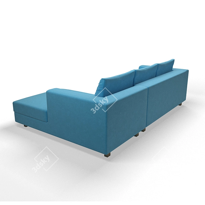Modern Corner Sofa 3D model image 2