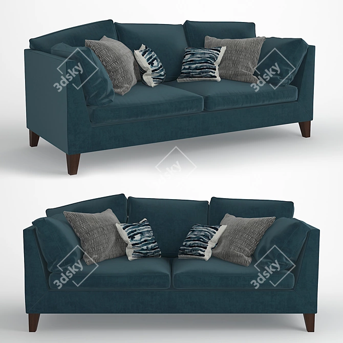 Stockholm Sofa Cushions: Modern Comfort by IKEA 3D model image 1