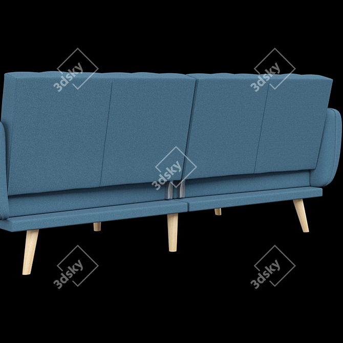 Elegant Brittany Linen Sofa 3D model image 3