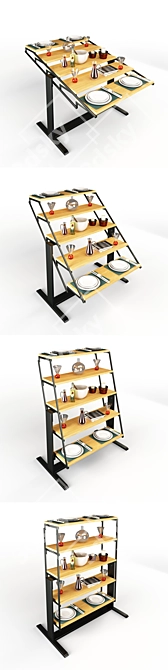 Swing Table to Shelf: Transform Space 3D model image 2