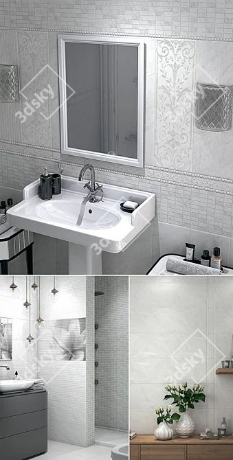 Borsari Tiles: Elegant and Stylish 3D model image 2