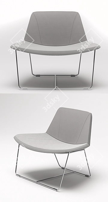 Versatile Current Lounge Seating 3D model image 2