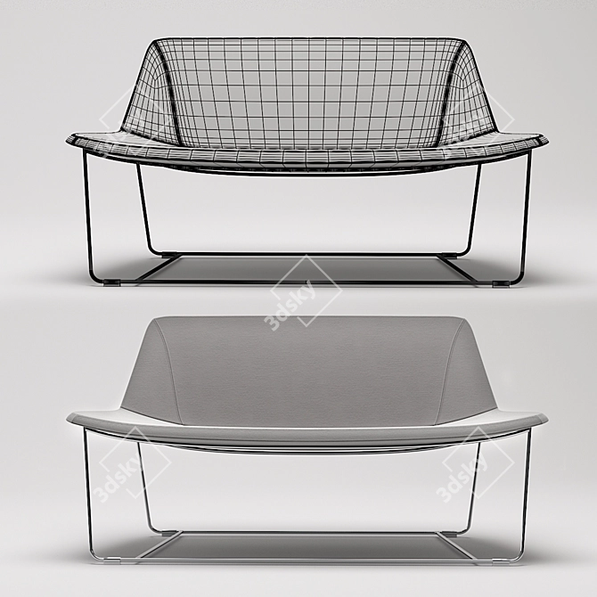 Versatile Current Lounge Seating 3D model image 3