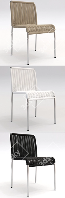 Modern Outdoor Chair: Agra by Accademia 3D model image 2