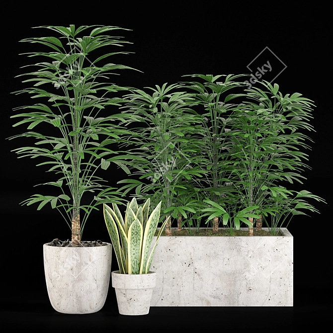 28-Piece Indoor Plant Set 3D model image 1