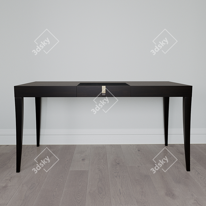  Sleek Writing Desk: W155xD75xH78 3D model image 1