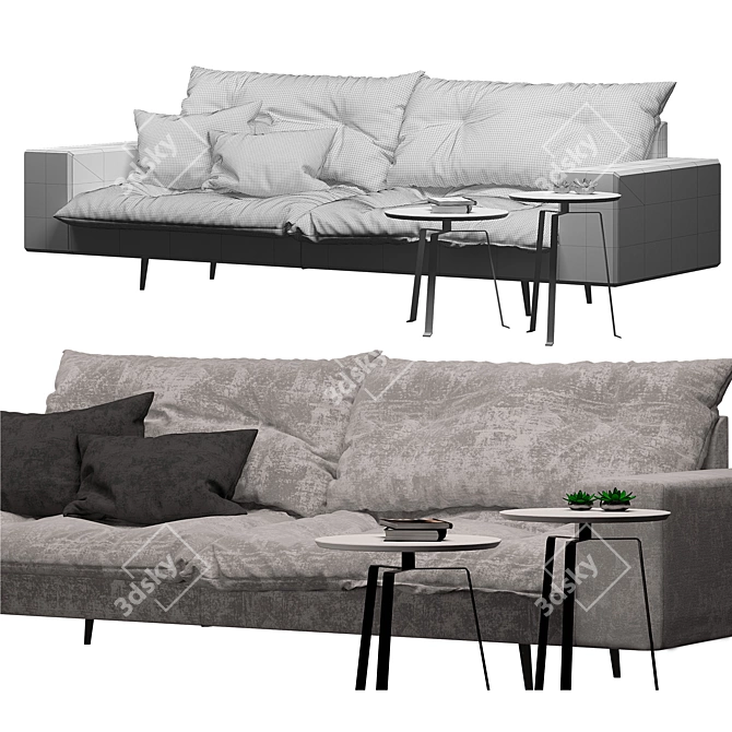 Luxury Bonaldo Avarit Sofa 3D model image 3