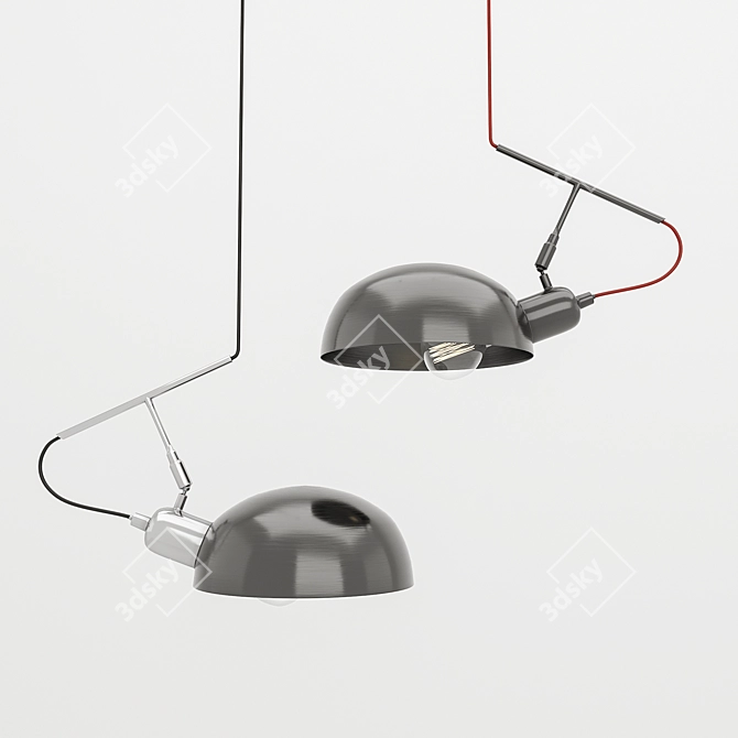 Zambelis 1549: Sleek Ceiling Light 3D model image 1