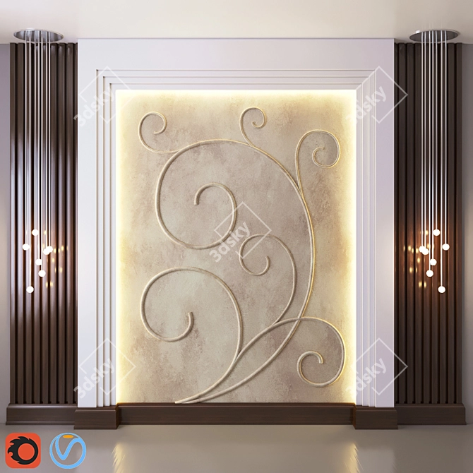 Elegant Home Decor Accent 3D model image 1