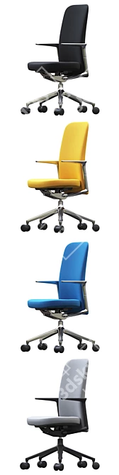 Modern Ergonomic Office Chair 3D model image 2