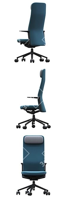 Vitra Pacific High: Stylish and Ergonomic Office Chair 3D model image 3