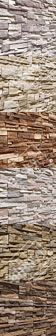 Modern Stone Walls Collection Set 7 3D model image 2