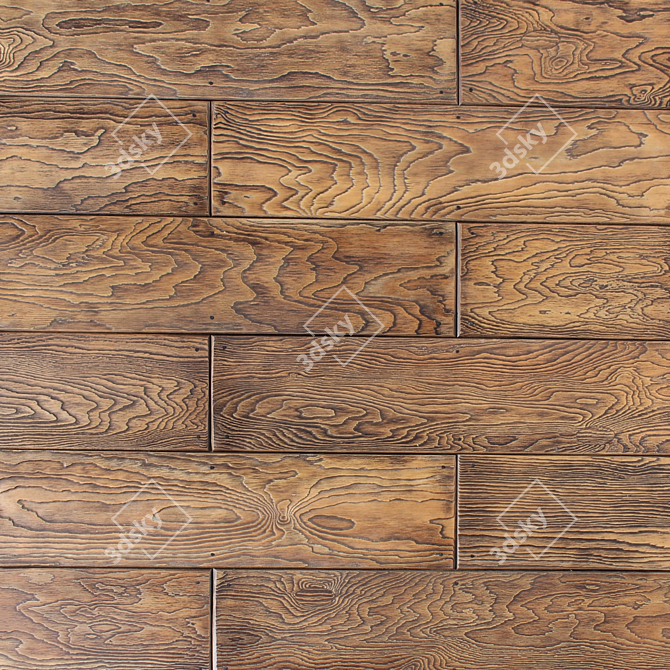 Rustic Elegance: Antichnii_oreh Wall Panel 3D model image 1