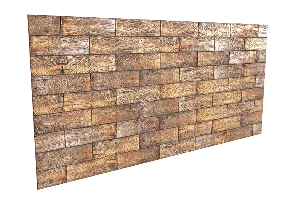 Rustic Elegance: Antichnii_oreh Wall Panel 3D model image 2