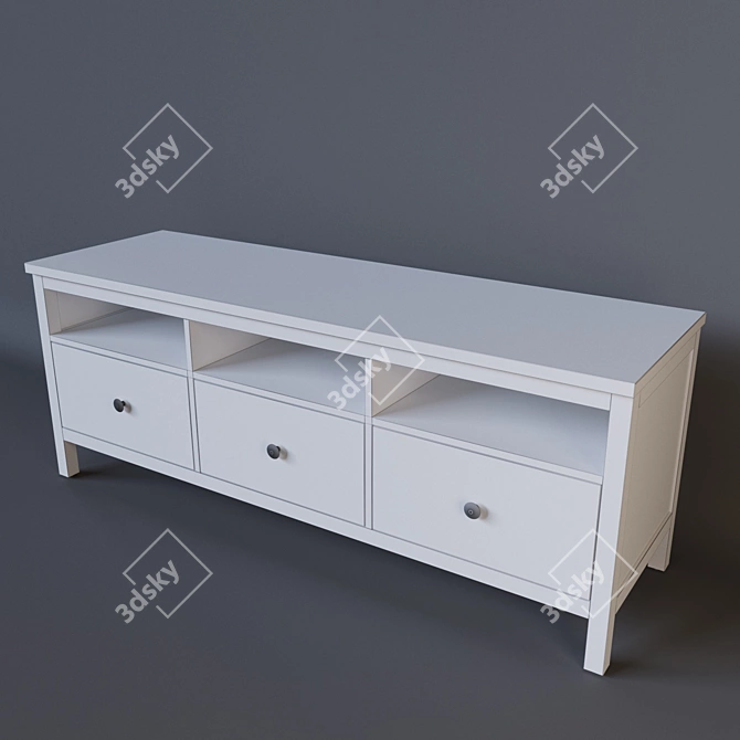 Hemnes Ikea Tumba - Stylish and Spacious Storage Solution 3D model image 3