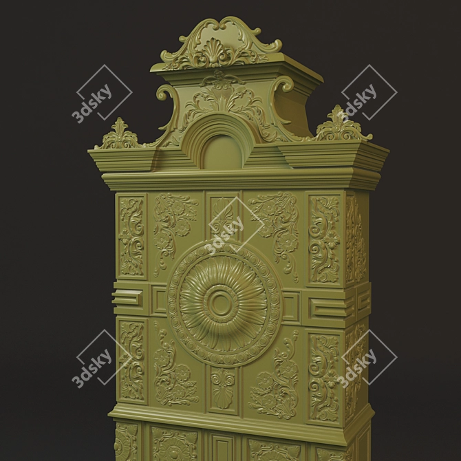 Classic Style Fireplace 3D model image 3