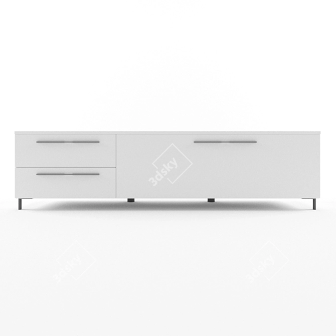 Modern Larsen Sideboard: 165x45x43cm 3D model image 1