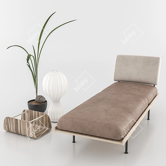 Contemporary Voice Furniture Set 3D model image 1