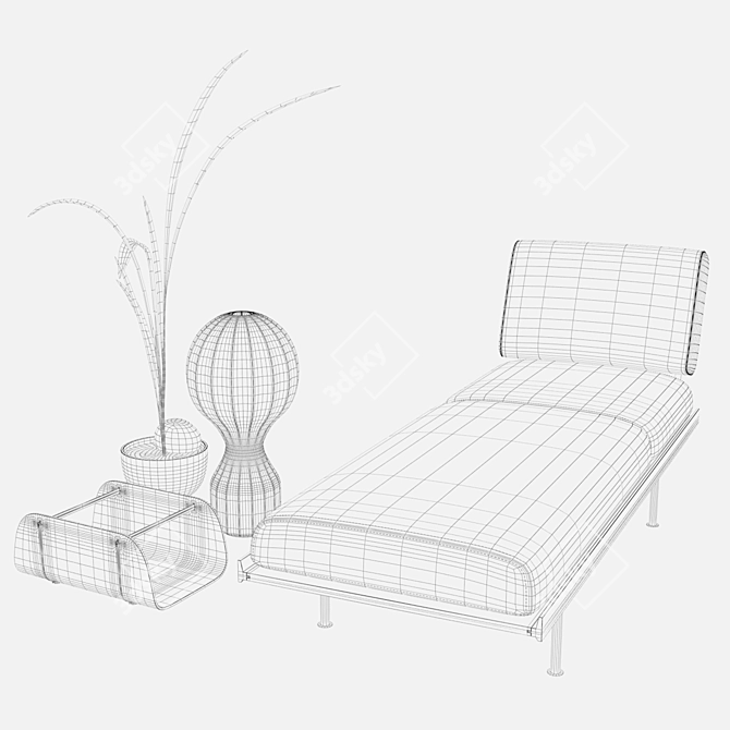 Contemporary Voice Furniture Set 3D model image 3