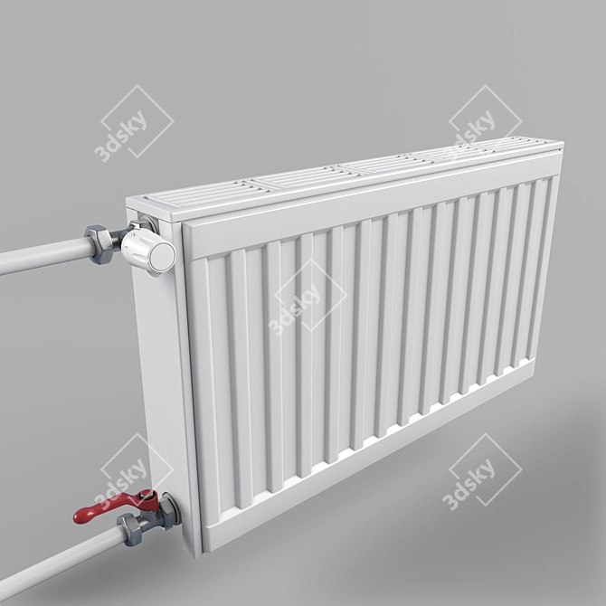 Efficient Prado Classic Radiator 3D model image 1