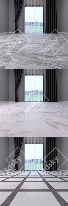 Luxury Marble Floor Set 3D model image 3