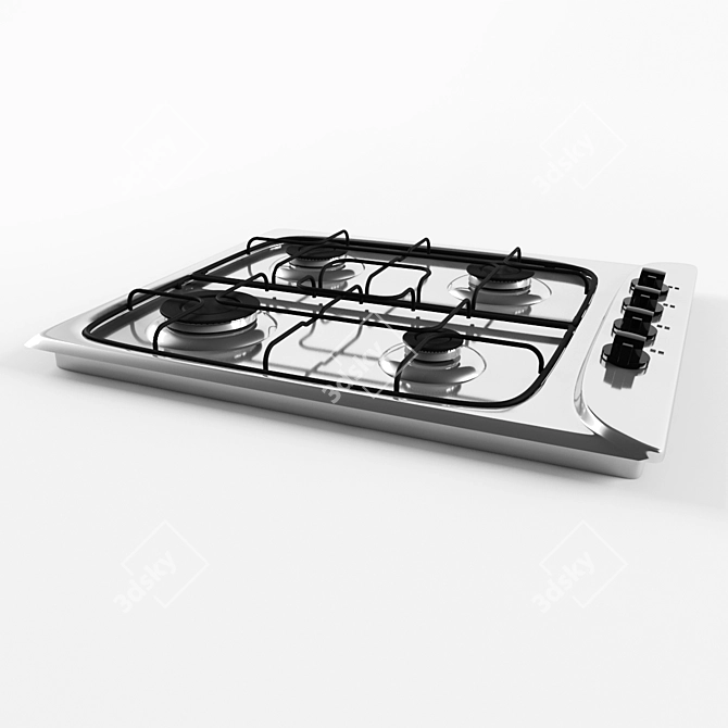 Indesit Gas Oven & Hob 3D model image 2