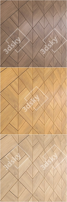 Cherry Tulip WoodWalls - Seamless Panels 3D model image 2