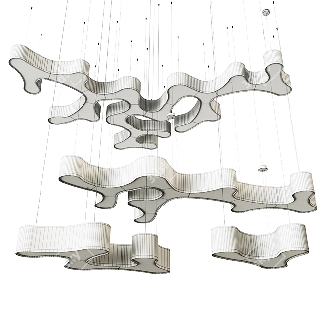 Ameba Collection: Versatile Modular Lighting 3D model image 3