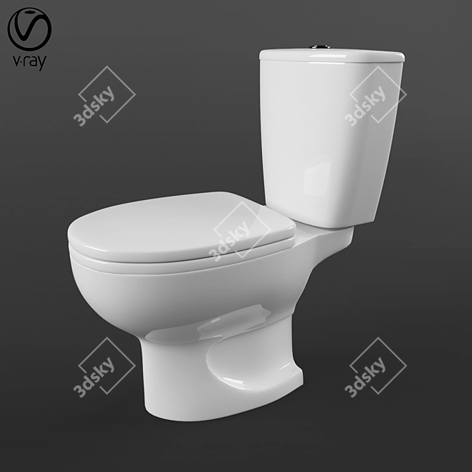 Twyford Bathroom Essentials Set 3D model image 1