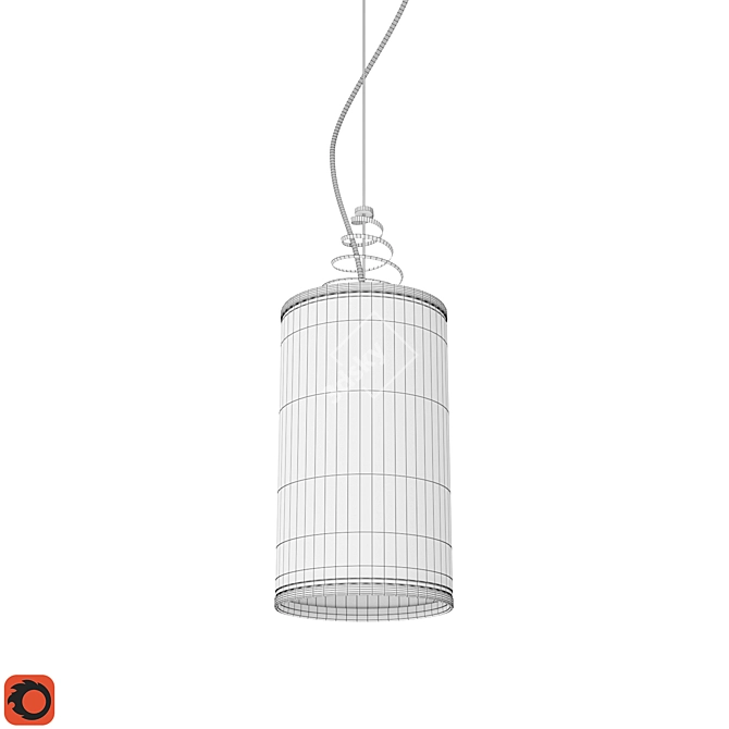 Canned Light Pendant Lamp 3D model image 2