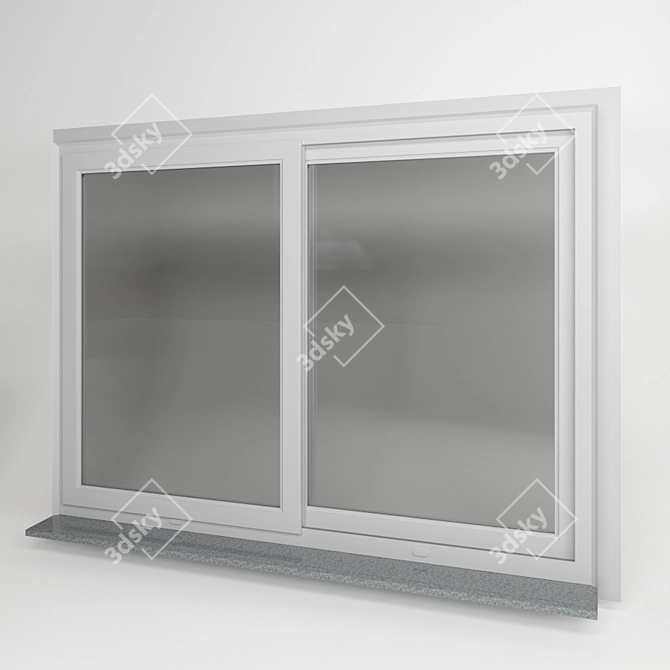 Render Vray Classic Window 3D model image 1