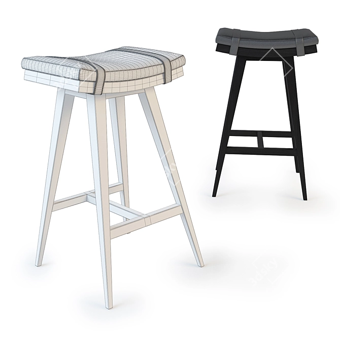 Modern OKHA NEO Barstool 3D model image 2