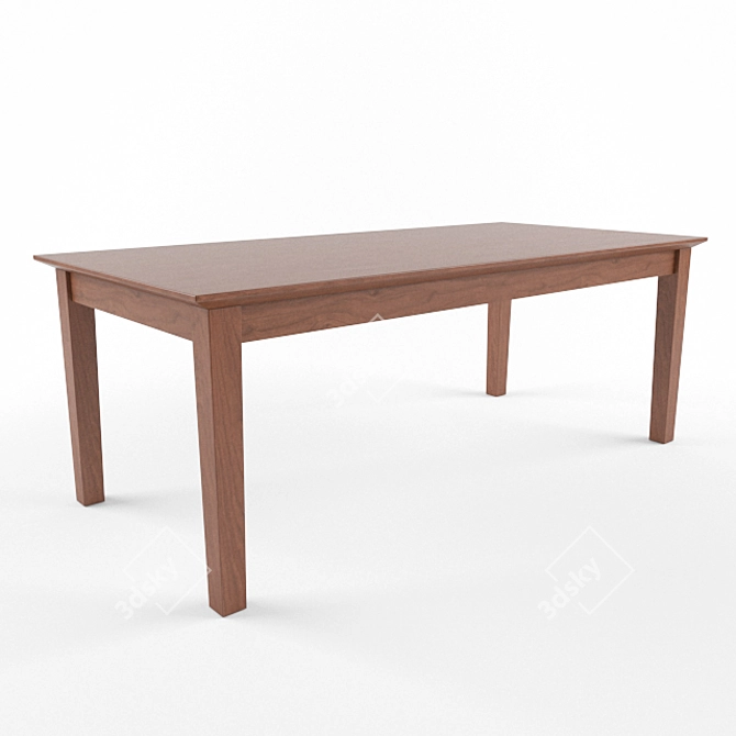 Elegant ALFARO Dining Table 3D model image 1
