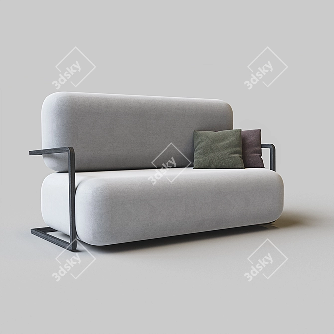 Nature-Inspired Comfort: PE.BS Sofa 3D model image 1