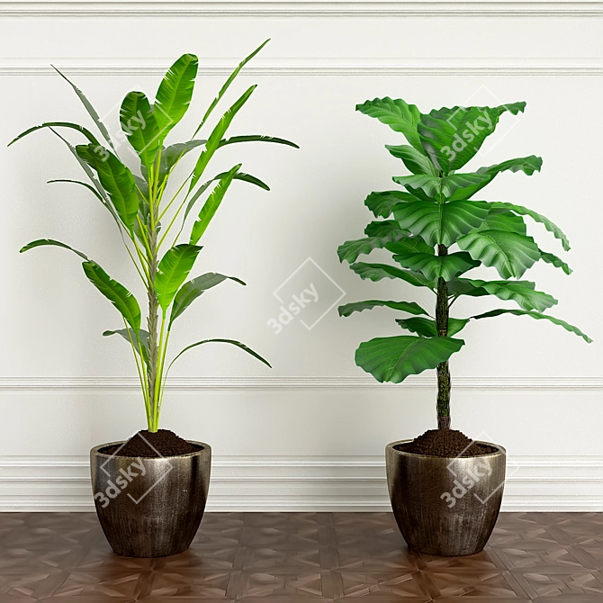 Lush Greens: 20 Incredible Plants 3D model image 1