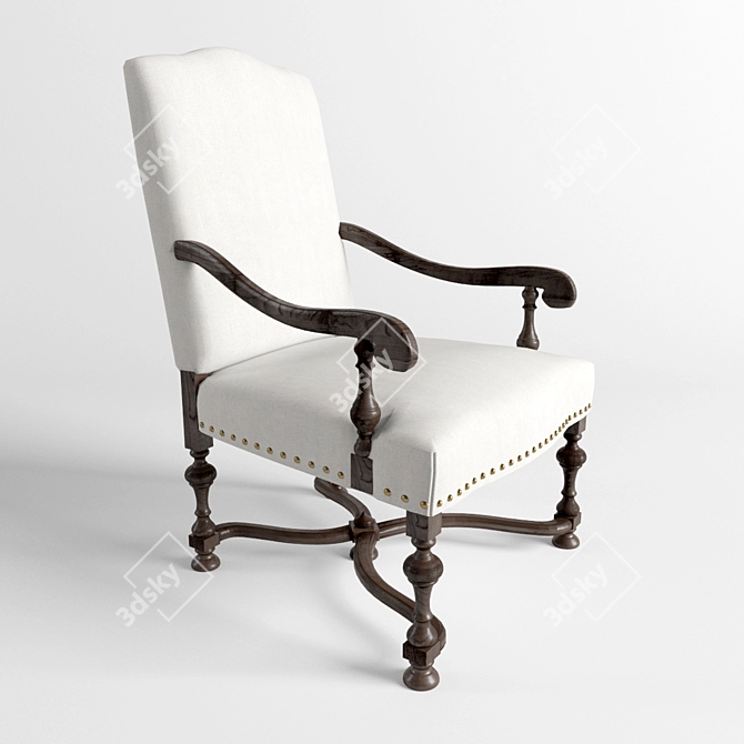 Elegant Eichholtz Chair: Francois 3D model image 1