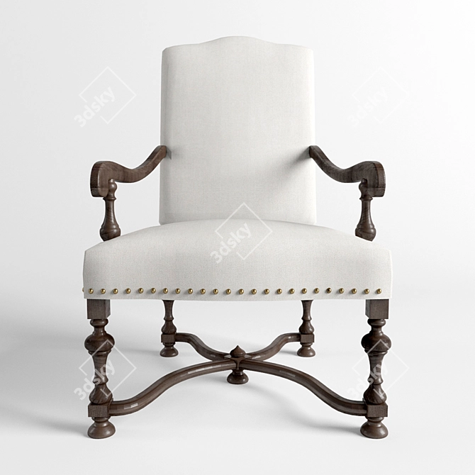 Elegant Eichholtz Chair: Francois 3D model image 2