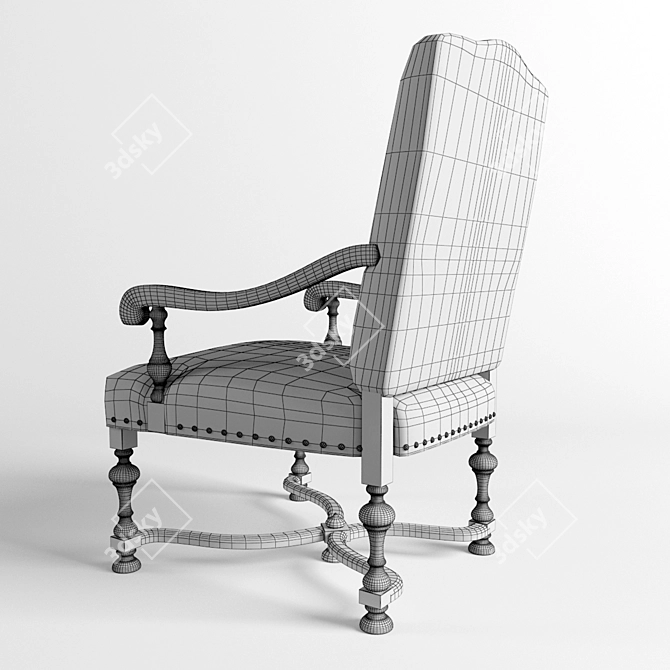 Elegant Eichholtz Chair: Francois 3D model image 3