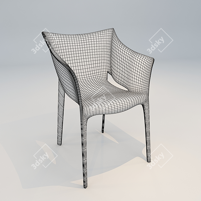 Sleek Dining Chair: Modern and Functional 3D model image 3