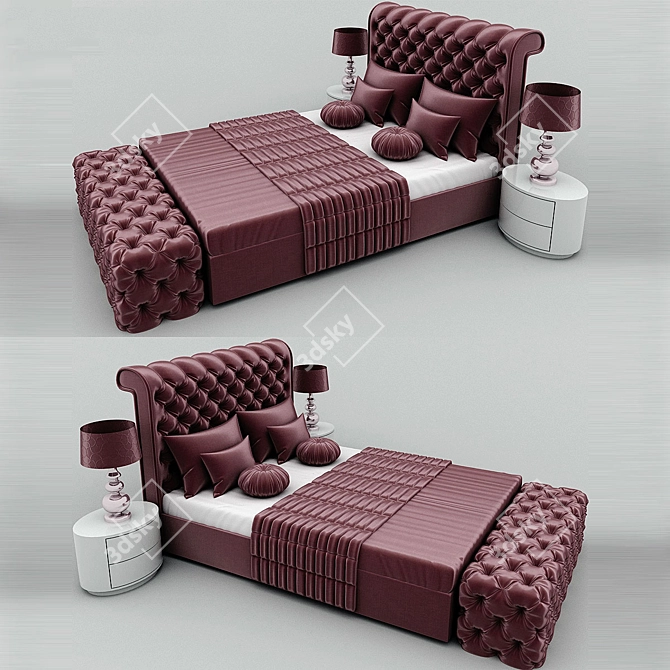 Pudra Dream Bed 3D model image 1